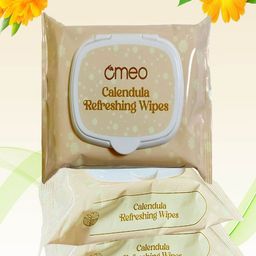 Omeo Set Of 2 Calendula Refreshing Wipes - 25 Wipes Each image 5