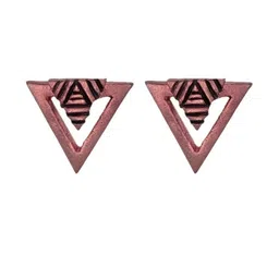 Mridah Triangular Studs Earrings-3