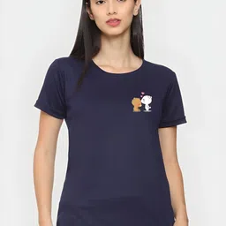SZN Women Printed Applique T-shirt-image-42