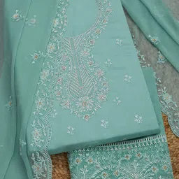 Soch Embroidered Organza Unstitched Dress Material-image-71