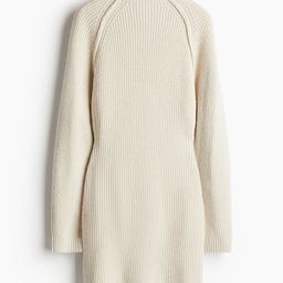 H&M Rib-Knit Turtleneck Dress-image-81