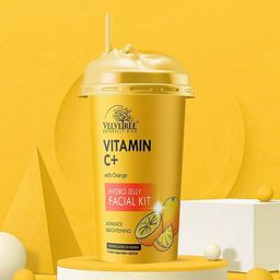 Velvetree Vitamin C+ Hydro Jelly Facial Kit With Orange - 165 g-58