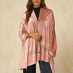Soch Women Floral Embroidered Velvet Shawl-image-71