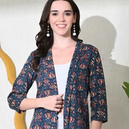 DECKEDUP Floral Printed Shrug-84