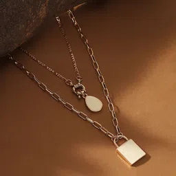 SOHI The Sailor's Gold-Plated Layered Necklace-image-87