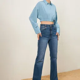 ZYNG Cinched Waist Crop Top-picture-4