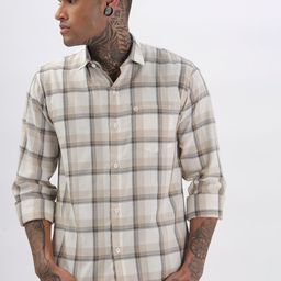 BS BLUE SQUAD Men Slim Fit Opaque Checked Casual Shirt-image-73