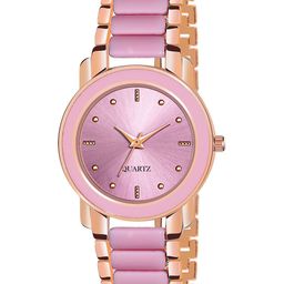 CSAMON Women Dial & Bracelet Style Straps Analogue Watch Csamon_06_Pink-image-79