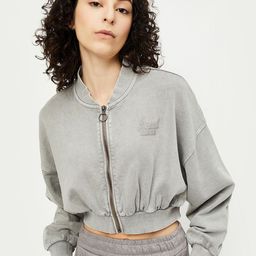 max Women Cotton Crop Sporty Jacket with Embroidered-image-54