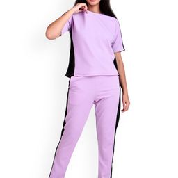 BOMBSHELL Colourblocked Round Neck T-Shirt & Trousers-picture-48