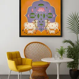 999Store Orange & Grey 1 Piece Canvas Other Wall Paintings-image-85