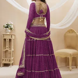 DIVASTRI Printed Semi-Stitched Lehenga & Unstitched Blouse With Dupatta image 3