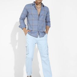 Campus Sutra Men Comfort Fit Checked Spread Collar Cotton Casual Shirt-picture-10