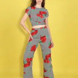 Cutiekins Girls Printed Top With Palazzos Clothing Set-image-21