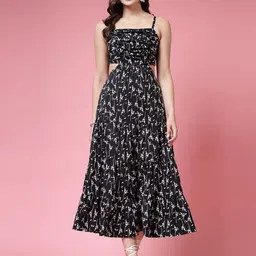 BEING NAUGHTY Women Floral Printed Fit & Flare Maxi Dress-picture-24