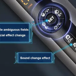 kh Echo UHF Wireless Handheld Dynamic Microphone System with Echo Control. Microphone image 4