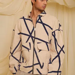 Banana Labs Men Geometric Tailored Jacket-picture-20