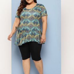 BAESD Plus Size Printed Swimwear & Attached Shorts With Goggle-picture-7