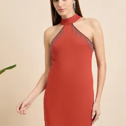 STYLECAST X KASSUALLY Women Halter Neck Bodycon Mini Dress-image-32