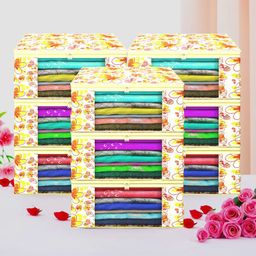 Kuber Industries White Set of 6 Regular Drawer Organiser Organisers-3