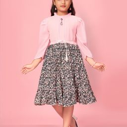 Muhuratam Pink Georgette Dresses-image-20
