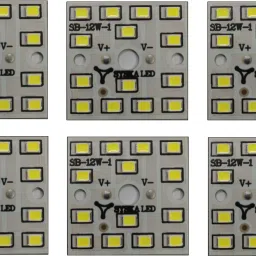 6 Pcs 12 Watt MCPCB SYSKA LED Bulb Raw Material CoolDay WHITE Color Light Electronic Hobby Kit-16