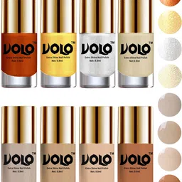 VOLO Set Of 8 High-Shine Long Lasting Professional Nail Polish- 9.9ml Each-9