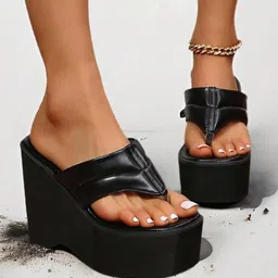Baespice Open Toe Wedge Sandals-13