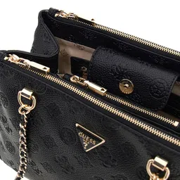 GUESS Textured Structured Satchel image 5