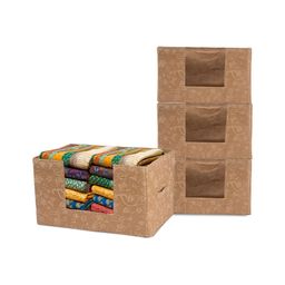 Aura Beige Set of 4 Regular Drawer Organiser Organisers-42