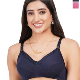 Liigne Pack Of 2 Full Coverage Cotton Maternity Bra-6