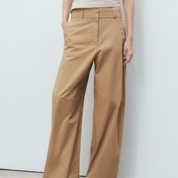 MANGO Women Wide Leg Trousers-picture-19