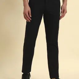 Cantabil Men Comfort Regular Fit Mid-Rise Cotton Casual Trouser-image-32