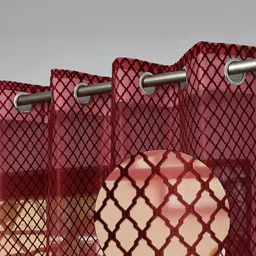 IVAZA Single Polyester Sheer Door Curtain-image-78