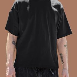 Broke Memers Men Typography Printed Round Neck Cotton Oversized T-shirt-image-41