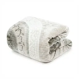 Nivasam Lime Green & White Ethnic Motifs Heavy Winter Double Bed Blanket-3