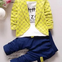 MEROPE Boys Printed Round Neck Regular Clothing Set-image-94