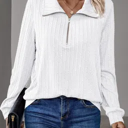 Mast & Harbour Women Vertical Stripes Regular Top-picture-8