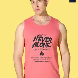 WOOSTRO Pack Of 2 Printed Combed Cotton Gym Vests VWS26(ALONE PEACH)(BKLN NAVY)-image-54