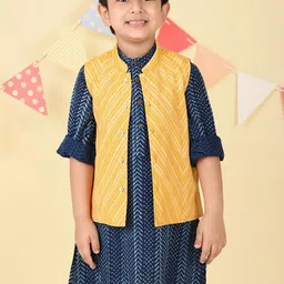 Fabindia Boys Woven Design Nehru Jackets-56