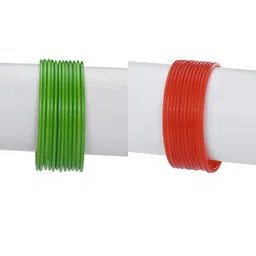 SOMIL Green Alloy Bangle-image-90
