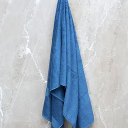 BOMBAY DYEING Navy Blue 1 Pcs Cotton 550 GSM Bath Towel-48