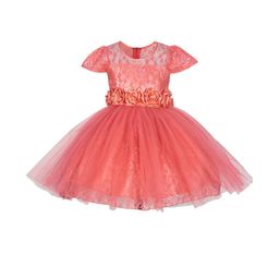 BAESD Cape Sleeve Net A-Line Dress-image-90