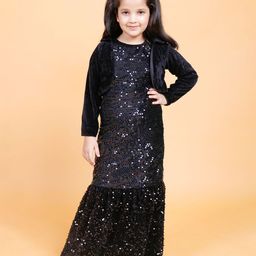BAESD Embellished One Shoulder Velvet Maxi Dress-picture-56