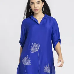 SHAYE Women Floral Embroidered Ethnic Kurti-29