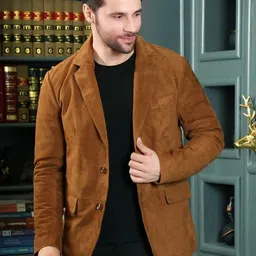 Devoted Men Suede Leather Jacket-4