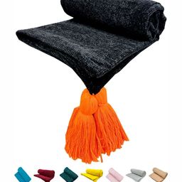 Fashion Throw Black Summer 233 GSM Double Bed Blanket-image-74