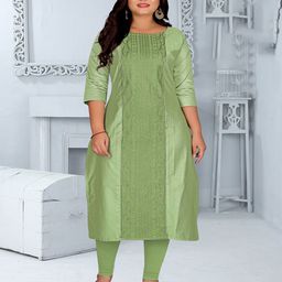 RIAANA Women Ethnic Motifs Embroidered Festive Straight Kurta-picture-40