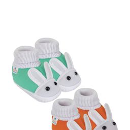 NESKA MODA Green Cotton Booties-image-72