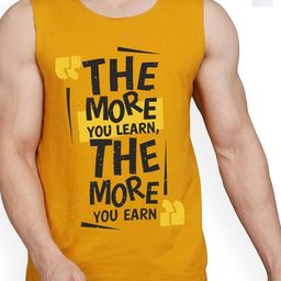 Woostro Pack Of 2 Printed Cotton Gym Innerwear Vests RS26 CMB (RUN WHITE) (MORE MUSTARD)-image-87